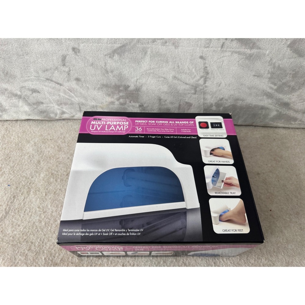 ASP Professional 36W Multi-Purpose UV Nail Lamp 156500 White for Gel Polish